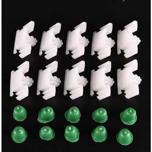 10pcs Car Door Bump Strip Fasten Clips Exterior Side Trim Moulding For Car E36 1992-2000
