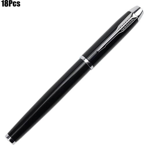18Pcs High Quality Luxury Ballpoint Pen Fashion Metal Roller Pen Profession Business Writing Pen School Office Supplies