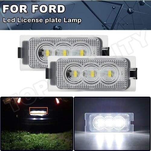 2Pcs Car LED License Number Plate Light Lamps For Ford Edge 2007-2014 Escape 2008-2012 Mercury Mariner 2008-2011 OEM Replacement