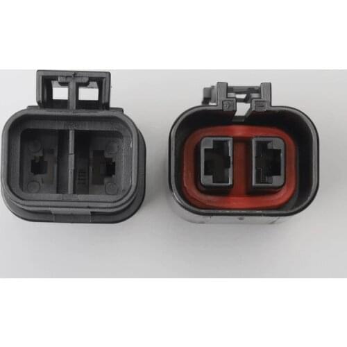 500 Sets Female Male Auto 2 Pin Electronic Fan Connector Waterproof Use For Toyota Ford Focus Mazda 7223-6224-40,7122-6224-40