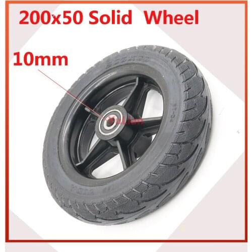 200x50 Solid Tire Wheel for Electric Scooter Balance Car 8x2 Solid Wheel Explosion-proof Puncture Proof Tubeless Tyre Parts