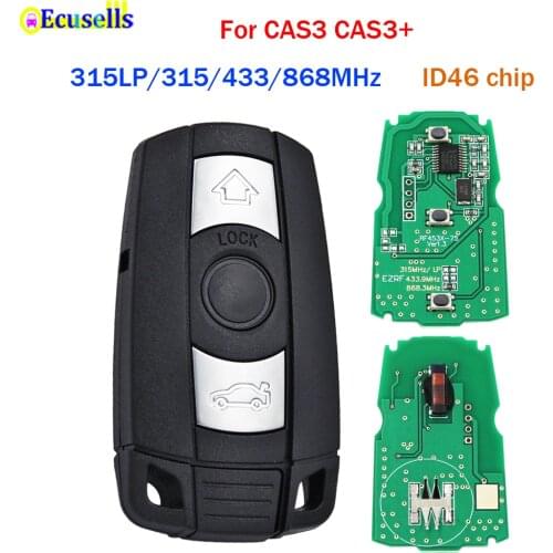 3 Button Remote Key 315LP MHZ 315MHZ/433MHZ/868MHZ for BMW 1 3 5 Series X1 X6 Z4 E60 E70 E71 E91 E92 CAS3 CAS3+ ID7944/ID46 Chip
