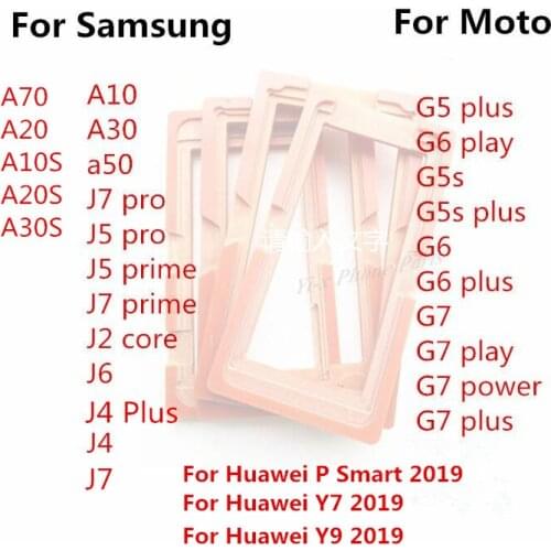 30pcs Screen Mould Holder Gluing Mold for Samsung A10 A30 A50 J6 J4 Plus J2 J5 J7 Pro Prime Moto G5 G5S G6 G7 Play Plus Power