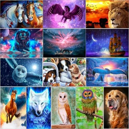 5D diamond painting full diamond animal diamond mosaic diamond embroidery pattern home decoration DIY handmade new year gift