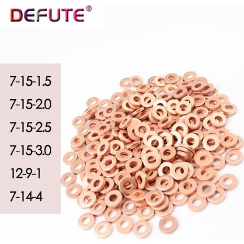 7-15-1.5 7-15-2.0 7-15-2.5 7-15-3.0 12-9-1 。7-14-4 Nozzle outer gasket, gasket, mechanical injector nozzle gasket