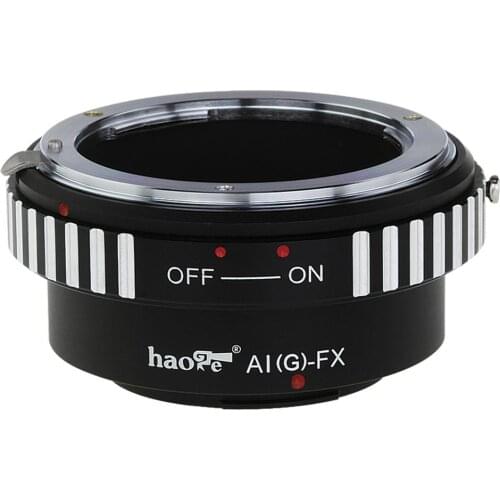 Haoge Lens Mount Adapter for Nikon Nikkor G Lens to Fujifilm X-mount Camera Such as X-A1, X-A2, X-A3, X-A10, X-E1, X-E2, X-E2s