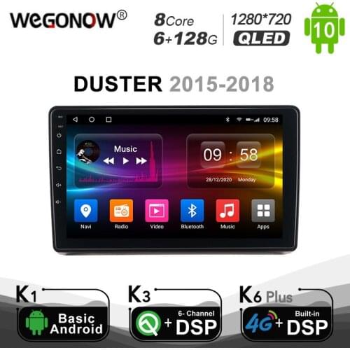 Carplay PX6 DSP Android 10.0 Car DVD Player For Renault DUSTER 2015 - 2018 Autoradio Navigation GPS Multimedia Video Car Radio