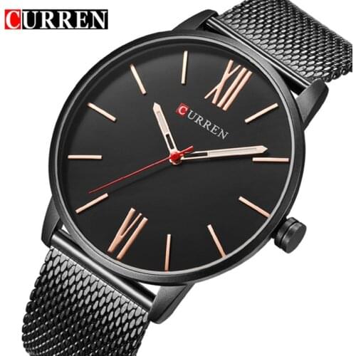 Curren Mens Watches Top Brand Luxury Gold Men Quartz Watch Fashion Business Male Wristwatches Dropship Relogio Masculino 8238