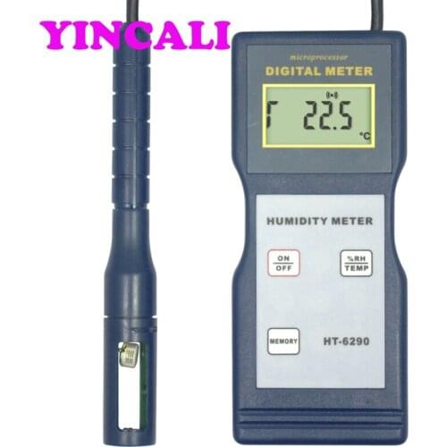 Digital Humidity Meter HT-6290 Wide measuring range Temperature and Humidity Tester Can Memory Last Value,Max,Value,Min Value
