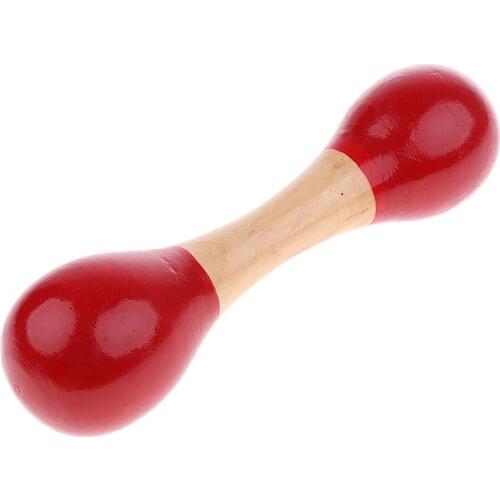 Wooden School Dumbbells Toy Music Rhythm Instrument for Children and Toddler