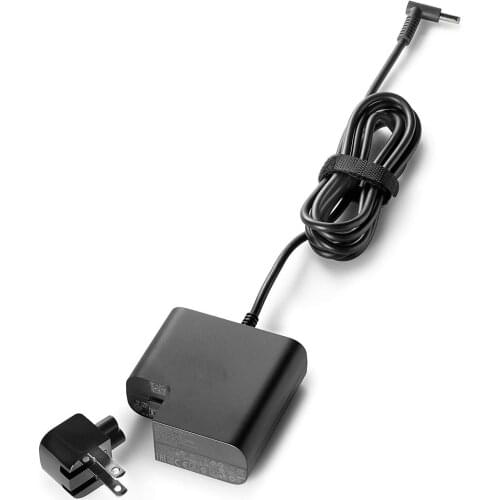 HUIYUAN compatible with HP 65W Laptop Travel Power Adapter 4.5 Millimeter Connector