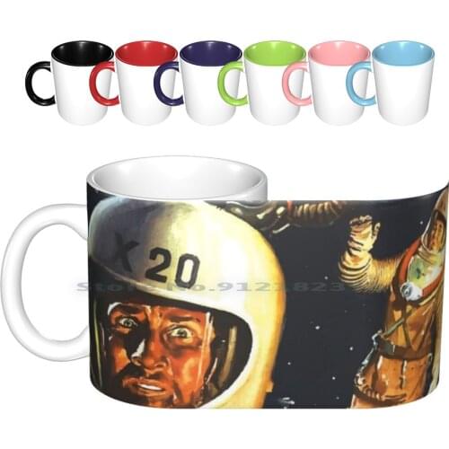 Never Fart In A Spacesuit Ceramic Mugs Coffee Cups Milk Tea Mug Space Movie Cult Movie Strange Camp B Movie Scifi Sci Fi