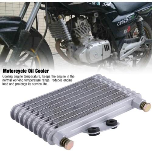 125ml Motorcycle Engine Oil Cooler Cooling Radiator Kit for Suzuki EN GN GSX Engine 200 Radiator Cooling Parts Motocicleta