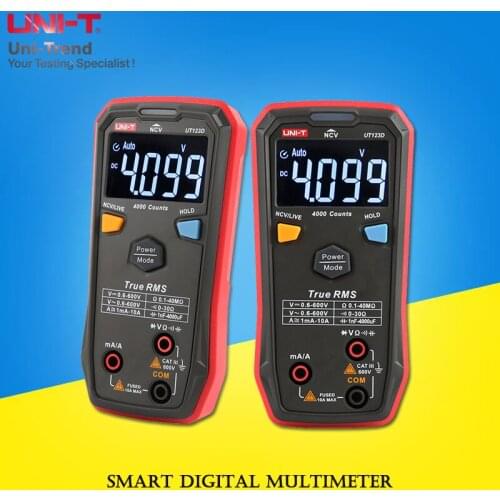UNI-T UT123D Mini Smart Digital Multimeter True RMS automatic identification electrician maintenance multimeter
