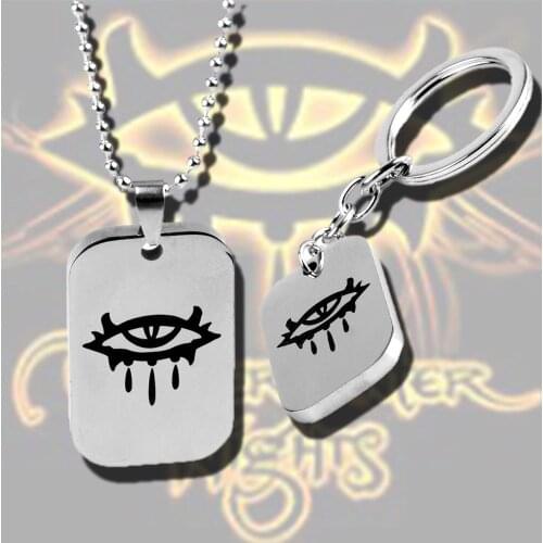 Neverwinter Nights The Jewel Of The North Chains And Necklaces Steam Game Keychain Stainless Steel Jewelry Mens Chain Keyring