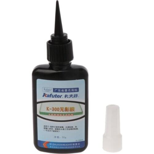 50ML K-300 UV Glue Curing Adhesive Transparent Glass Bonding Repair Liquid Glue Y98E