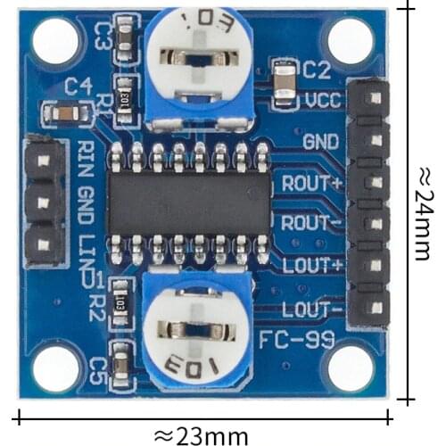 PAM8406 Digital Amplifier Board With Volume Potentiometer 5Wx2 Stereo M70