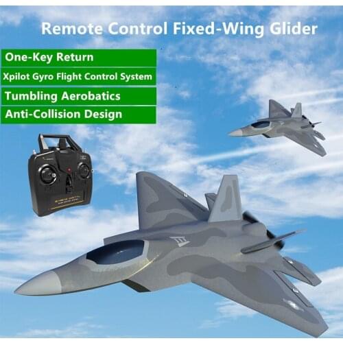 Remote Control Fixed Wing RC Plane 2.4G 200M One-Key Roll One-Key Return Collision Avoidance Remote Control Aerobatic Glider