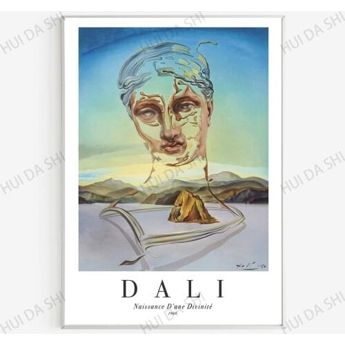 Salvador Dali - Birth of a Divinity - Exhibition Poster Vertical Frame - Wall Art - Dali