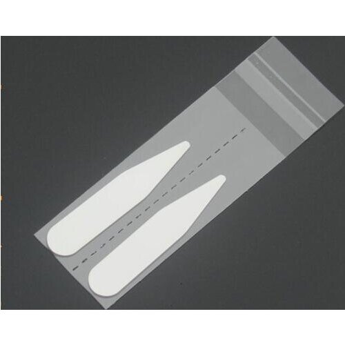 Silver Stainless Steel Lettering Collar Stays Shirt Bone Stiffeners Inserts Collar Sticks Stiffs Men Business Gift 100Pairs/lot
