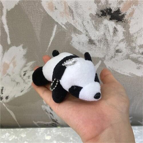 Lovely Size Small 10CM Panda DOLL Plush Cute Gift Key Chain HOOK TOY