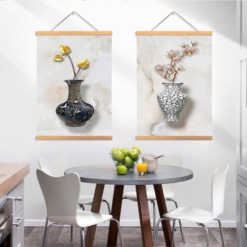 Scandinavian Fashion Poster Simple Flower Nordic Style Wall Art Canvas Print Modern Decorative Canvas Painting for Living Room