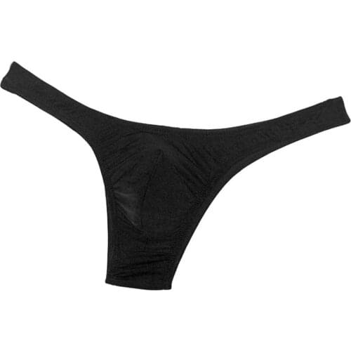 UNWE Candy Color G String Thongs Briefs Panties Jockstrap Men Semi-transparent Solid Color Low Rise Tanga