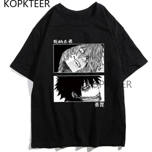 Tomura Shigaraki Dabi T-shirts My Hero Academia Men Women T Shirt Boku No Hero Academia Japanese Anime Harajuku Summer Tops Tee