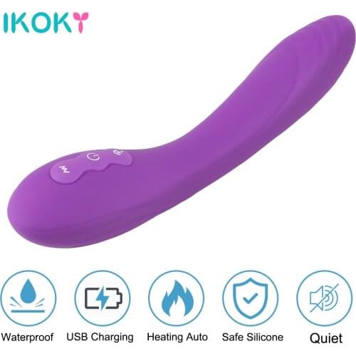 IKOKY Heat Womens Vibrators Big Dildo For Anal Plug Clitoris Vagina Sex Toys For Women Female Masturbator Sex Tools For Couples