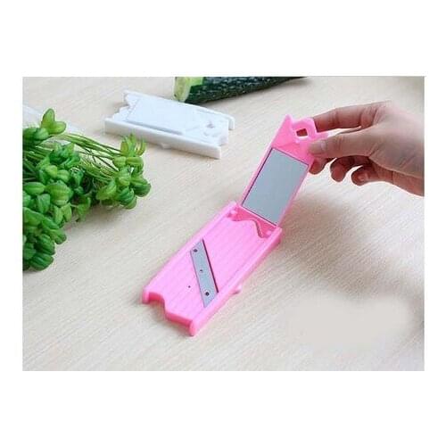 1PC Food Facial Cucumber Slicer Carrot Cucumber Sharpener Peeler Kitchen Tool Spiral Vegetable Slicer With Mirror Gadget OK 0261