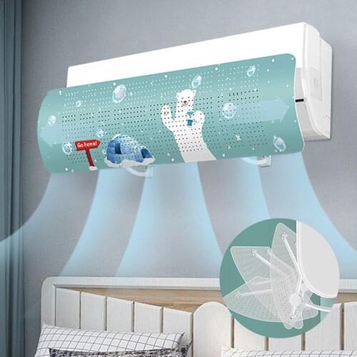 1 Pcs Adjustable Air Conditioner Cover Windshield Home Air Conditioning Baffle Anti-direct Blowing Deflector Household Shield