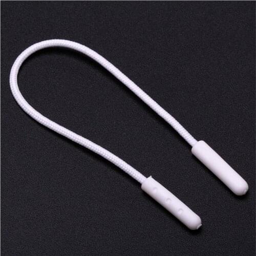 100pcs Zip Puller Injection Molding With String Zipper Pulls Cord Replacement fastener Slider Jacket Backpack Accessories