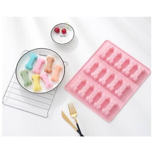 15 Bone Silica Cake Mould Biscuit Rice Cake Baking Silica Gel Mould
