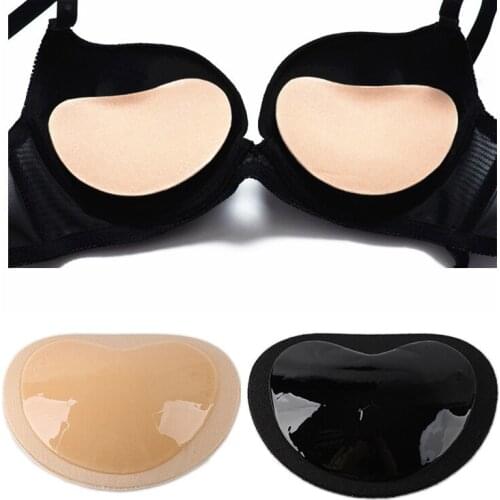 2pcs=1pair Silicone Bra Pad Push Up Bra Insert Pad Nipple Cover Self-adhesive Women Bikini Swimsuit Invisible Bra Pad Patches