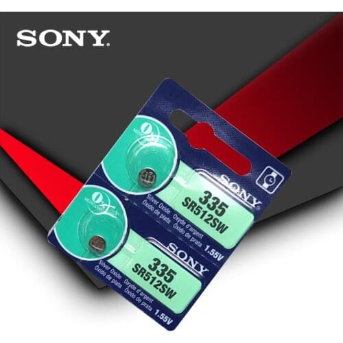 2pc Sony 100% Original 335 SR512SW 1.55V Silver Oxide Button Cell Coin Battery MADE IN JAPAN
