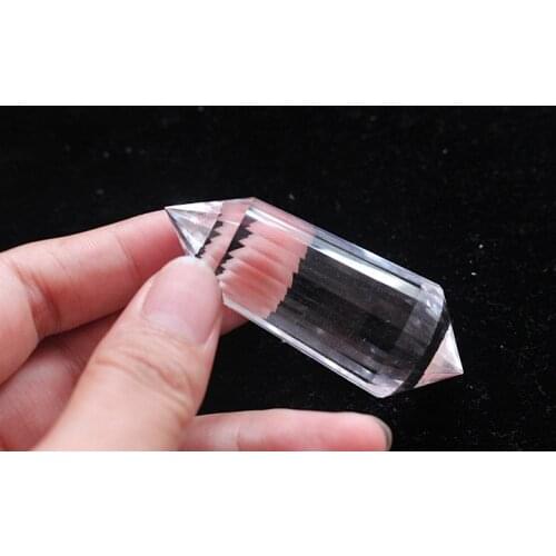 5cm 24 sides natural clear quart crystal vogel wand reiki healing l gemstone handmade crafted point sale as gift