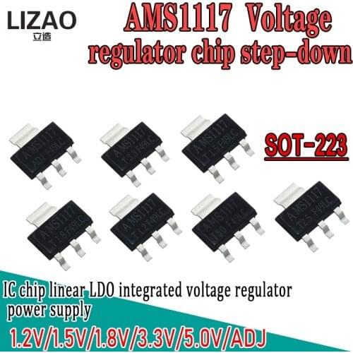 AMS1117 series AMS1117-3.3V AMS1117-ADJ AMS1117-1.8V AMS1117-1.2V AMS1117-5.0V AMS1117-3.3 AMS1117-5.0 Stable voltage power chip