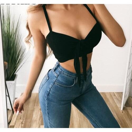Strappy Bra Top Bustier Padded Crop Bralette Caged Criss Cross Women Stash Vest