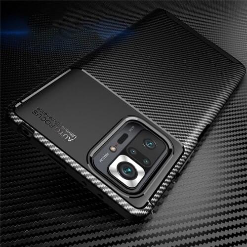 For Redmi Note10 Pro Case Cover Carbon Fiber Phone funda For Xiaomi Redmi Note 10 pro 10pro note10pro silicone shockproof coque
