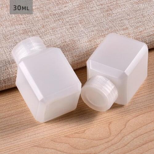 20Pcs 30ML small refillable bottles empty HDPE bottle with Lid Leakproof container Food Grade