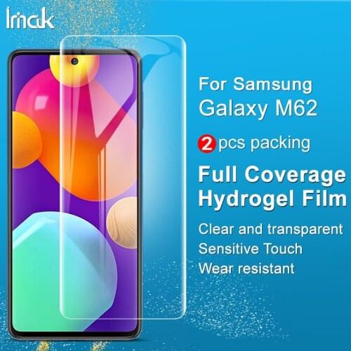 For Samsung Galaxy M62 Screen Protector IMAK Full Coverage Protective Hydrogel Film for Samsung M62