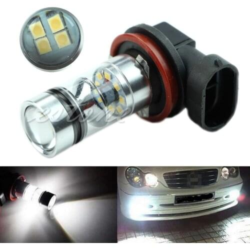 H11 100W LED 20-SMD Projector Fog Driving DRL Light Bulb