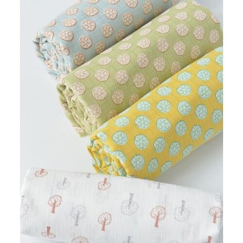 Cartoon lemon slice Cloth Cotton Jacquard Fabric Pastoral Small Fresh Dress Shirt Skirt Fabric Children 's Wear Fabrics