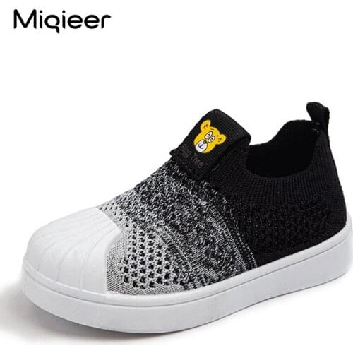 Baby Shoes Kids Knit Lightweight Running Sneakers Boys Casual Outdoor Flats Soft Bottom Non-slip Infant Toddler Shoes For Girls