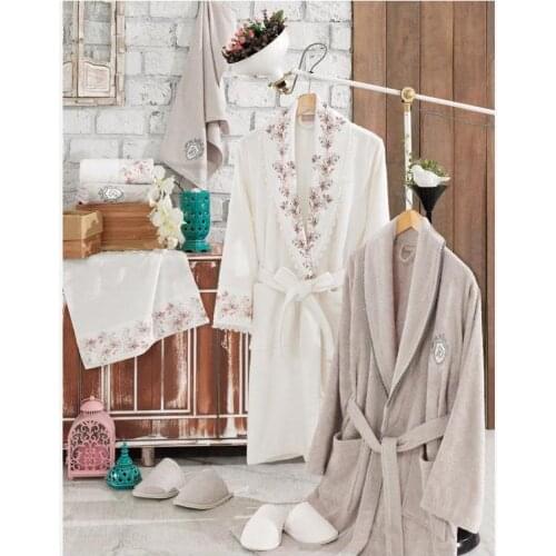 Make 3d Printed Ruched Bamboo Bathrobe Set Cream Stone