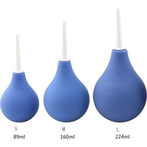 Enema Bulb Syringe Medical Rubber Enema Irrigator Female Vagina Anus Douche For Feminine Hygiene Enema Anus Cleaning Supplies