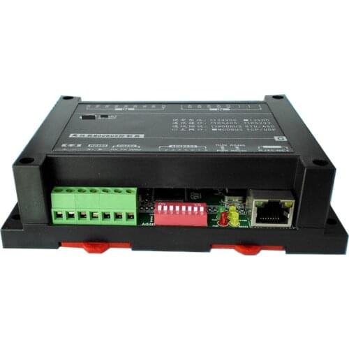 4PT100Temperature Thermal Resistance Acquisition Module 4AI input RS485 RS232 Modbus Temperature Transmitter Ethernet