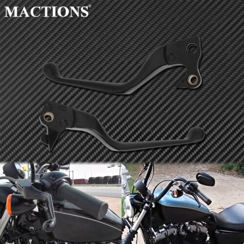 Motorcycle 2PCS Clutch Brake Levers Black For Harley Sportster 2004-2013 Iron 883 Roadster Seventy Two XL1200V Custom Nightster