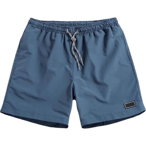 2021 Shorts Men Casual Breathable Quick Dry Pants Pockets Beach Solid Color Sport Shorts Streetwear Reflective Workout Shorts