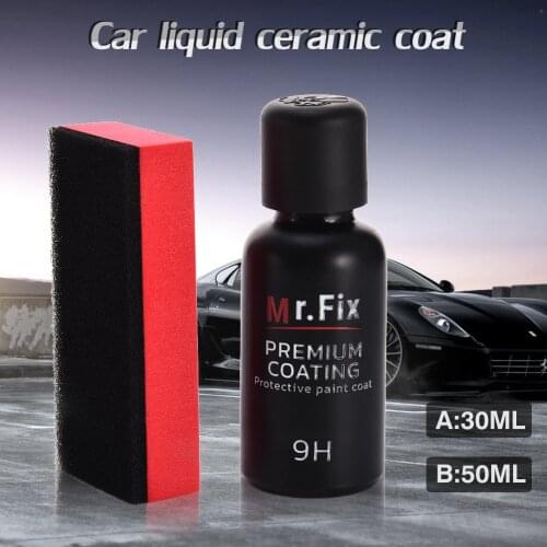 Mr. Fix 9H Car Polish Liquid Crystal Set 30ML 50ML High Density Liquid Glass Ceramic Car Coating Waterproof Anti-scratch Nano